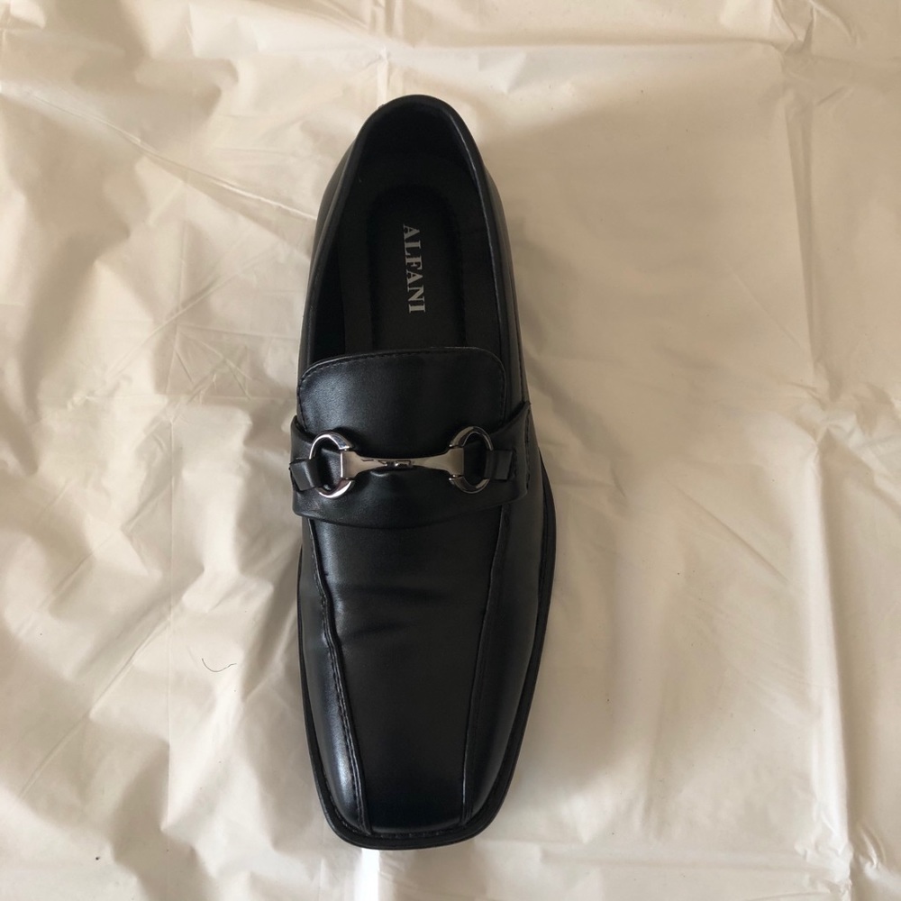 Alfani Walker Leather Slip On Loafer Dress Shoes - Picture 3 of 11